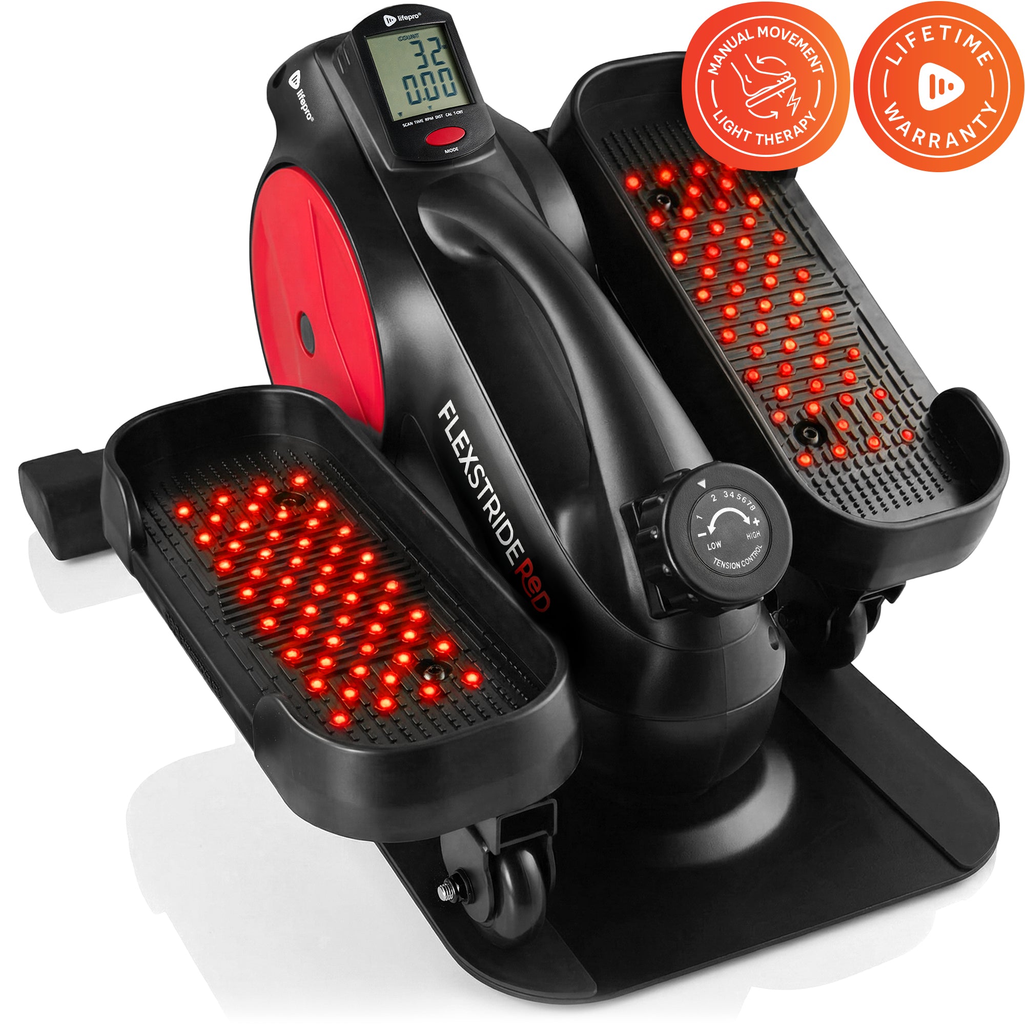 FlexStride Red Light Therapy Under Desk Elliptical — Oxyfitus