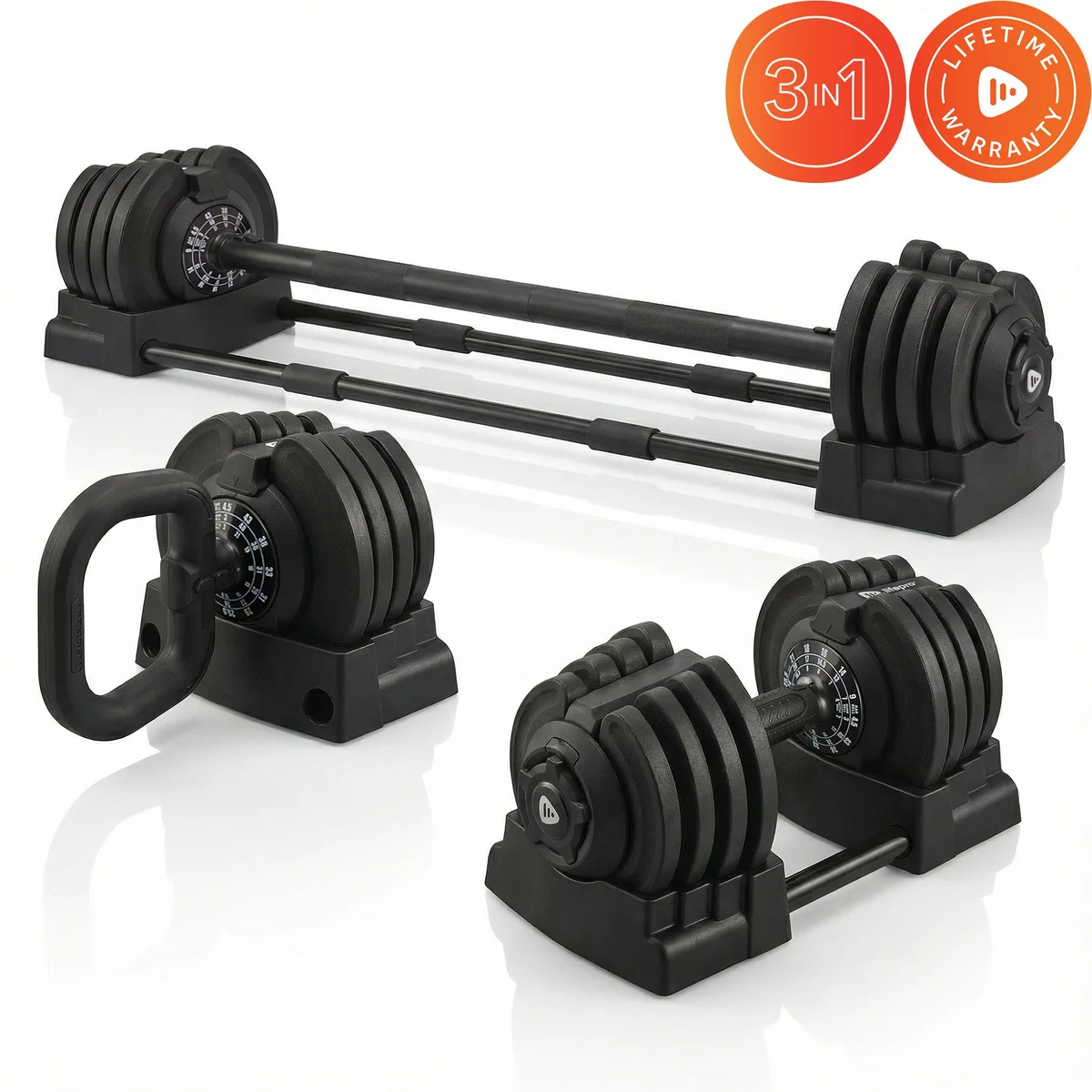 TriForm 3-in-1 System (20–45 lb Weight Set) — Oxyfitus