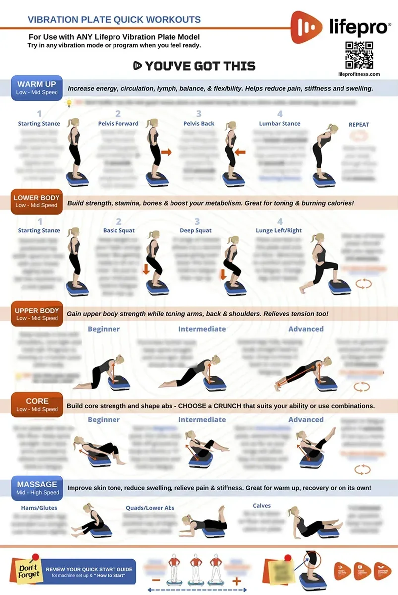 Whole Body Vibration Training Chart — Oxyfitus